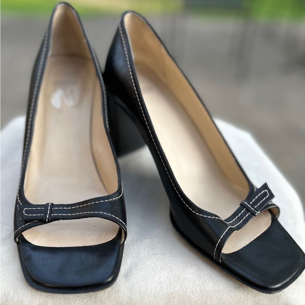 Coach Open Toe Pumps 3” heel Sz 9.5
